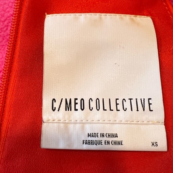 C/MEO Collective Orange Asymmetrical Ruched Midi Dress - Picture 10 of 10